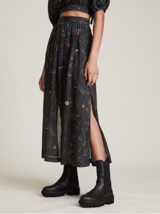 All Saints Dresses & Skirts - AllSaints Asta Heligan Linen Blend Skirt